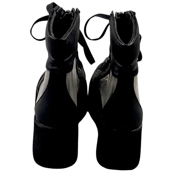 Demonia Boots Womens 7 Platform Holographic Whimsigoth Witch Punk Rave GRIP-102 - Picture 9 of 16